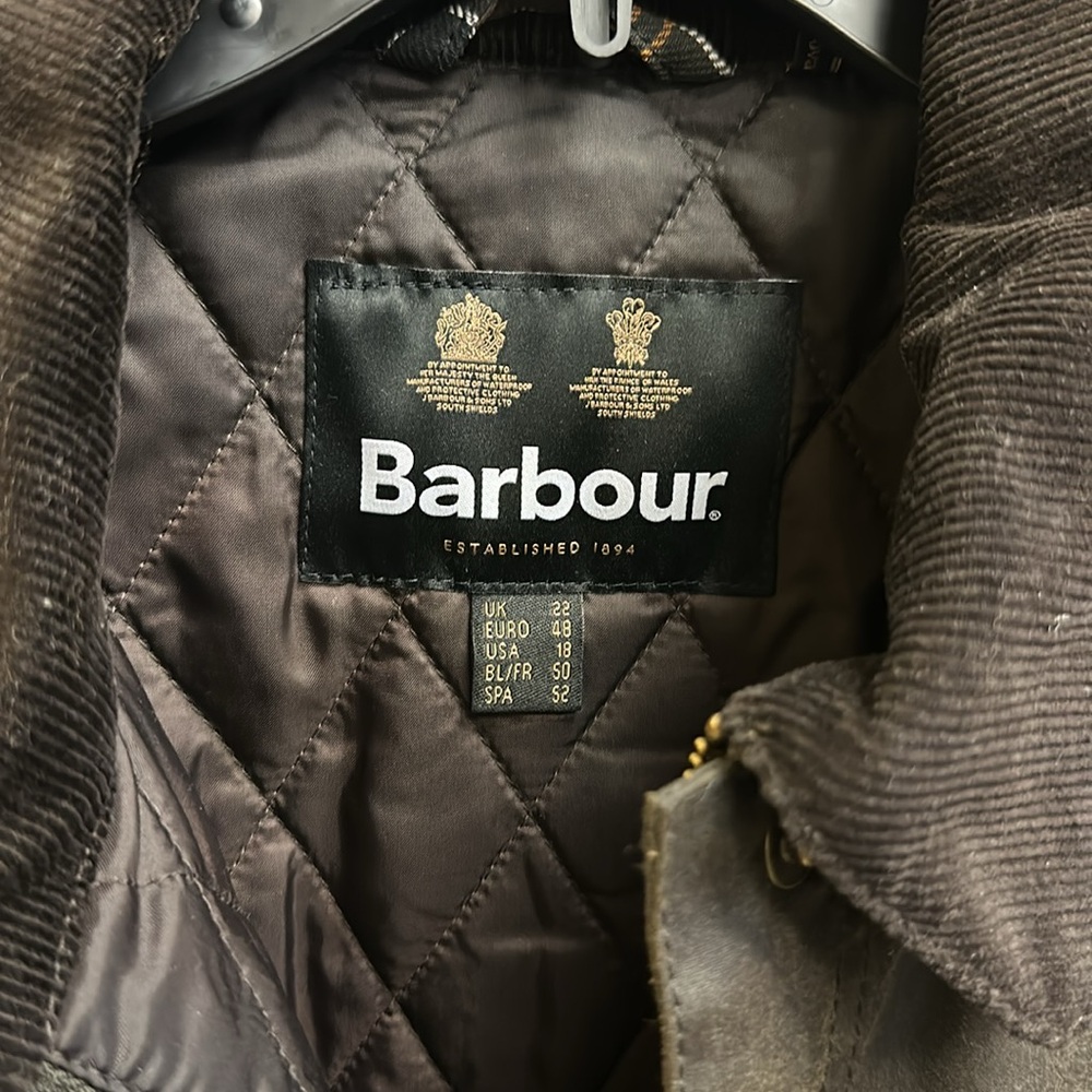 Barbour Belsay Wax Jacket Size 18 US - Picture 8 of 12